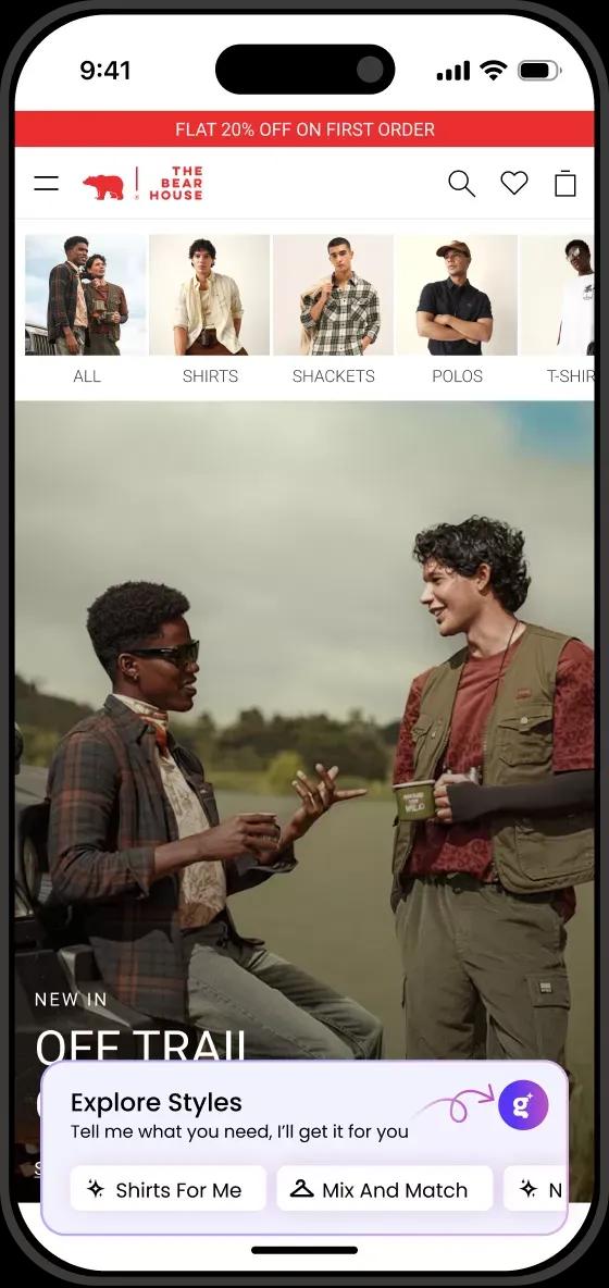 Brand Store on mobile