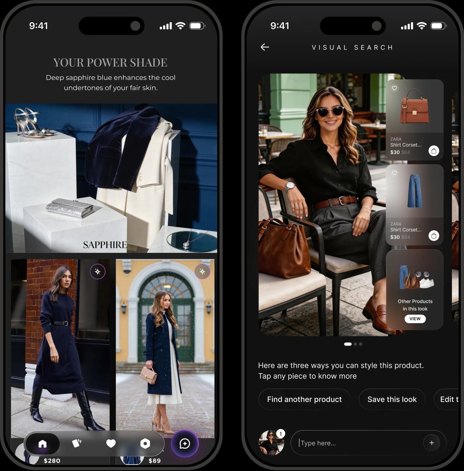 Glance B2B interface